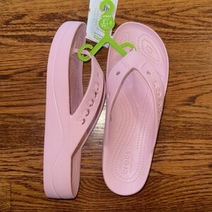 CROCS Light Pink Flip Flops